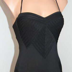 New Robin Piccone Swimsuit Bikini one 1 piece Black Bandeau Yolanda